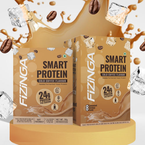 Fizinga Smart Protein – Pack of Cold Coffee Sachets image 0