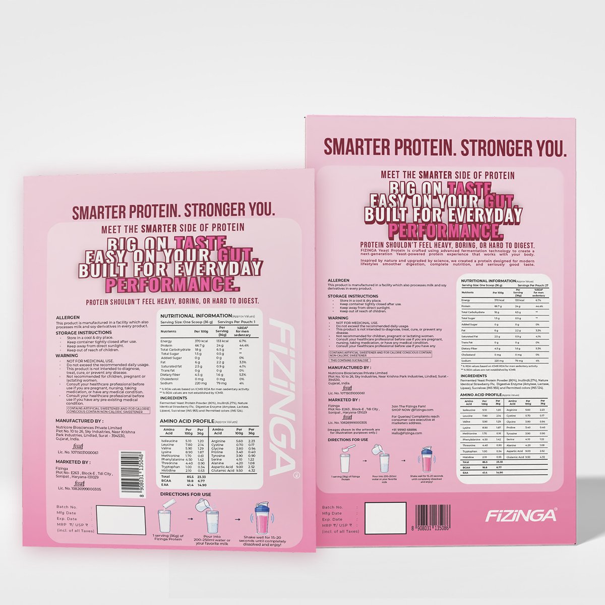 Fizinga Smart Protein – Pack of Strawberry Sachets image 4