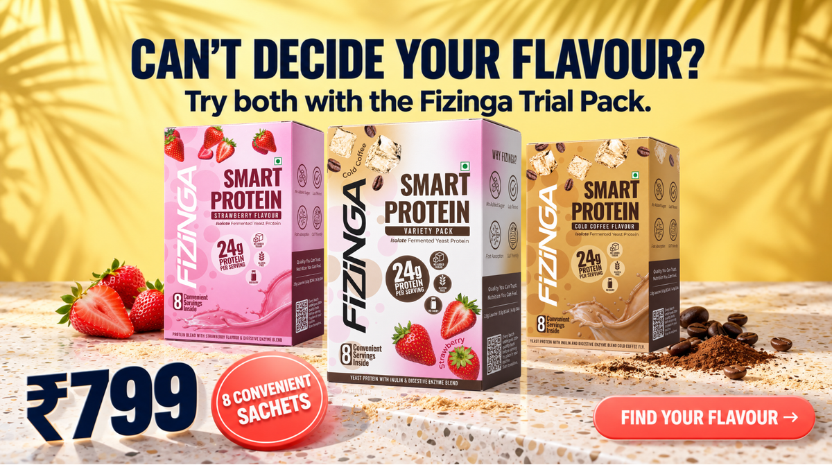 Fizinga Strawberry fermented yeast protein