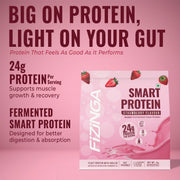Fizinga Smart Protein - Strawberry - Fermented Yeast Protein image 1