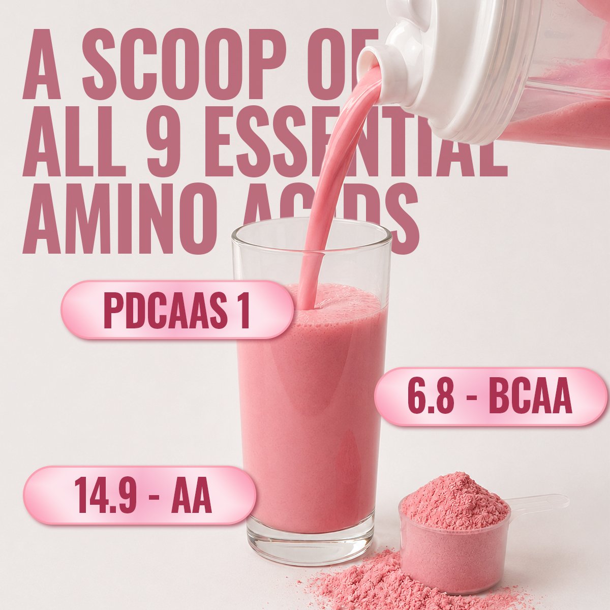 Fizinga Smart Protein - Strawberry - Fermented Yeast Protein image 2