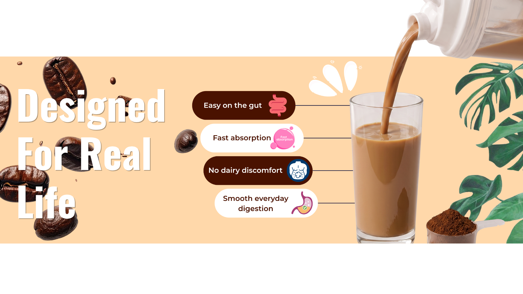 Fizinga Cold Coffee protein designed for real life and easy digestion