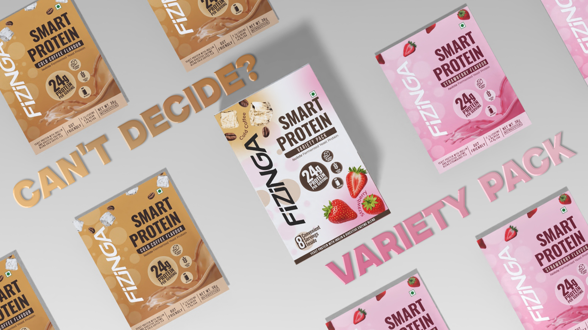 Fizinga Fermented Yeast Protein Variety Pack