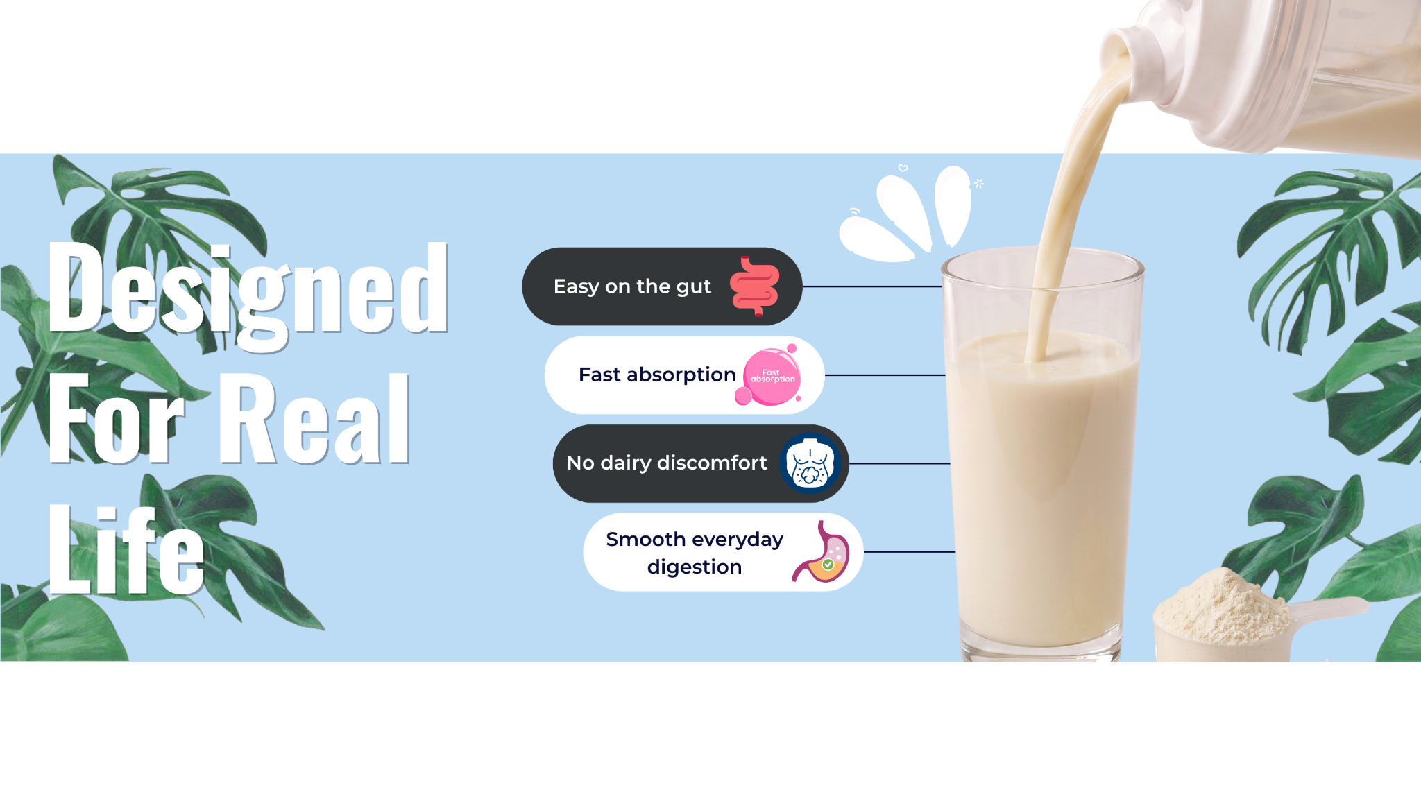 Fizinga Unflavoured protein designed for real life and easy digestion